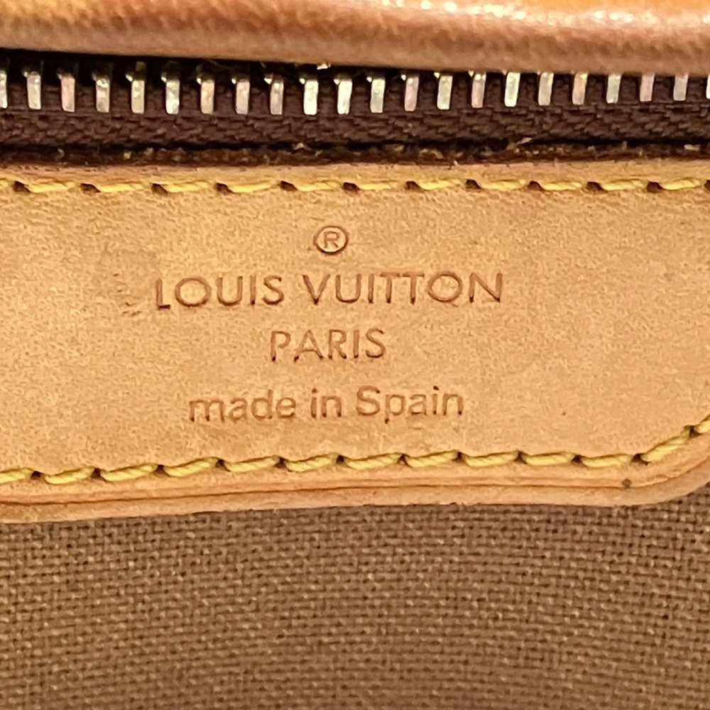 LOUIS VUITTON Brown Monogram Canvas Tote Bag - Picture 4 of 9